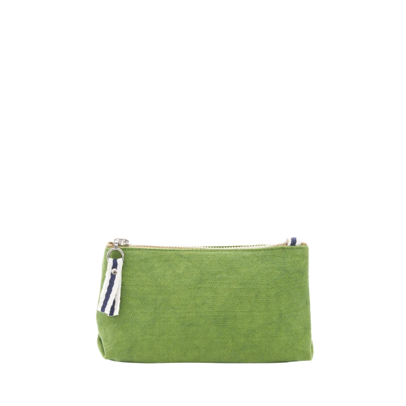 trousse coton vert