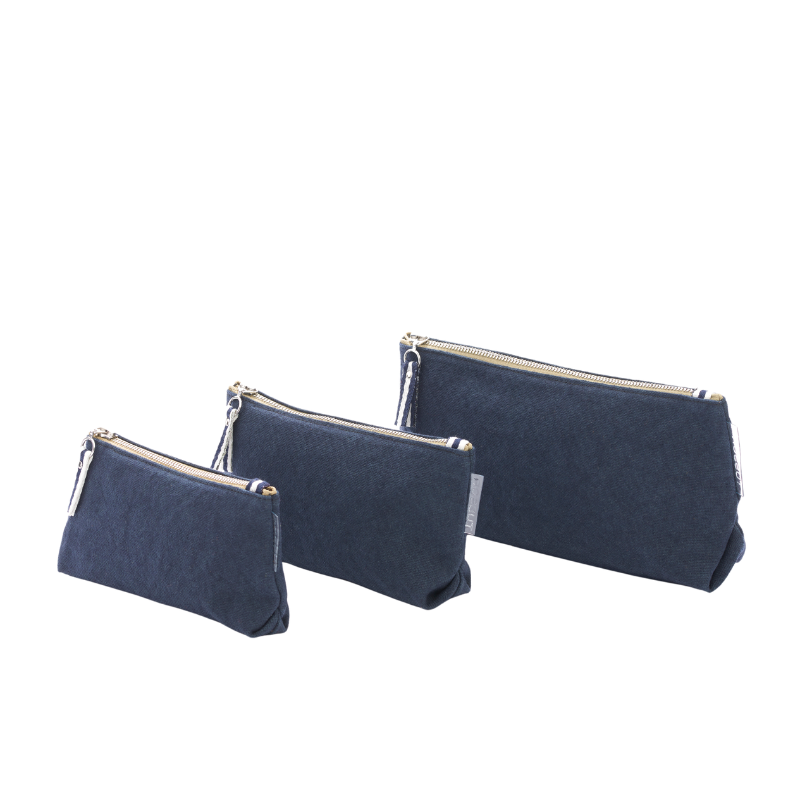 trousses coton marine